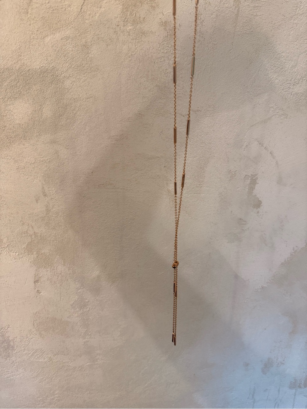 Kendra Scott Rose Gold Sliding Lariat Necklace